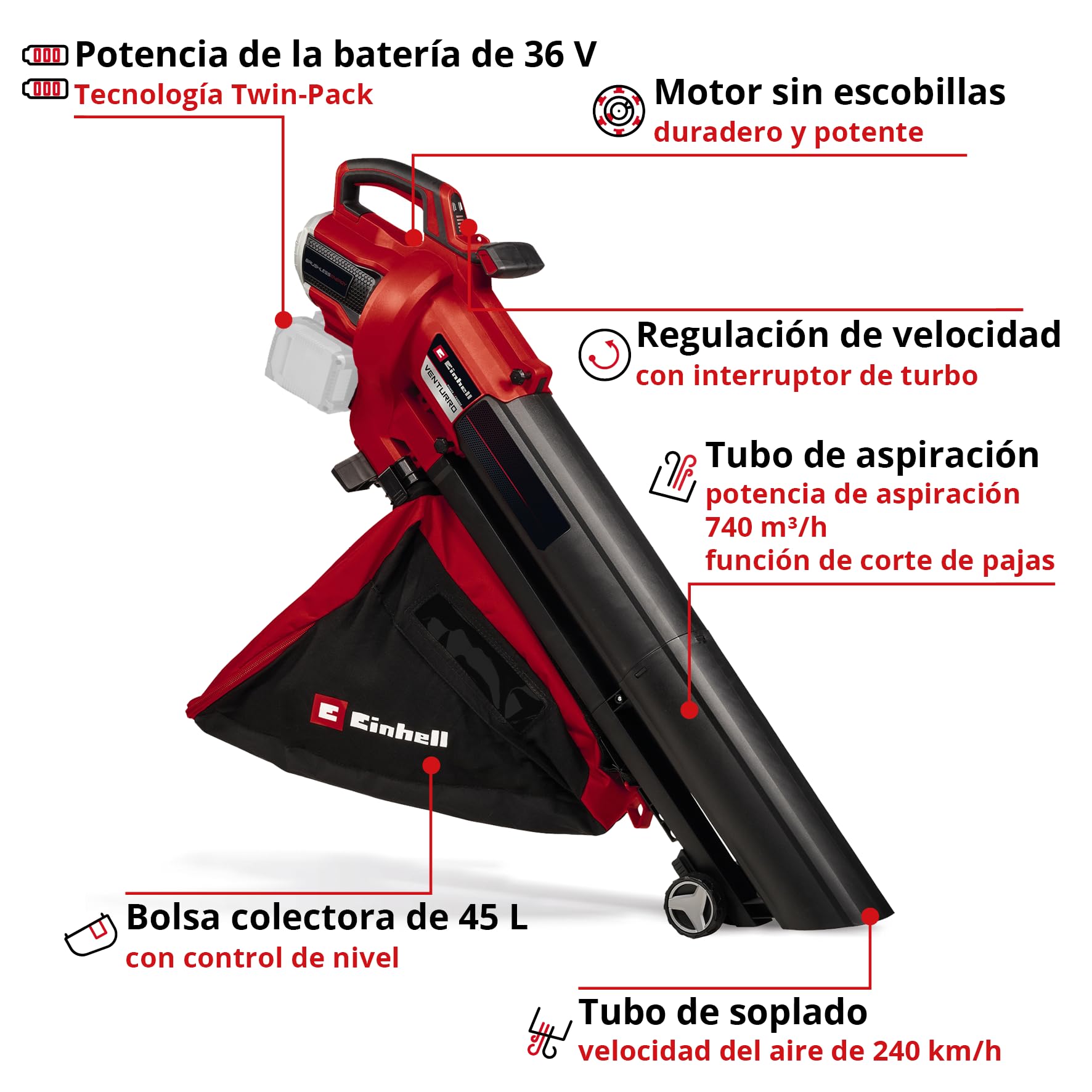 einhell-venturro-36-240-power-x-change-aspirador-y-soplador-de-hojas-36v-sin-esc image 3