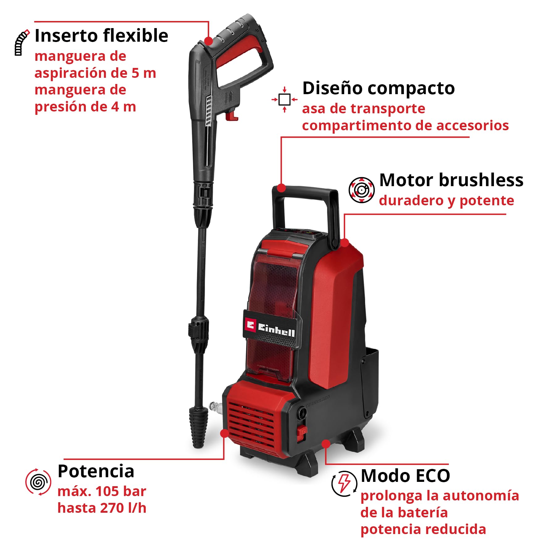 einhell-hypresso-36-105-limpiador-de-alta-presi-n-a-bater-a-power-x-change-36-v- image 3