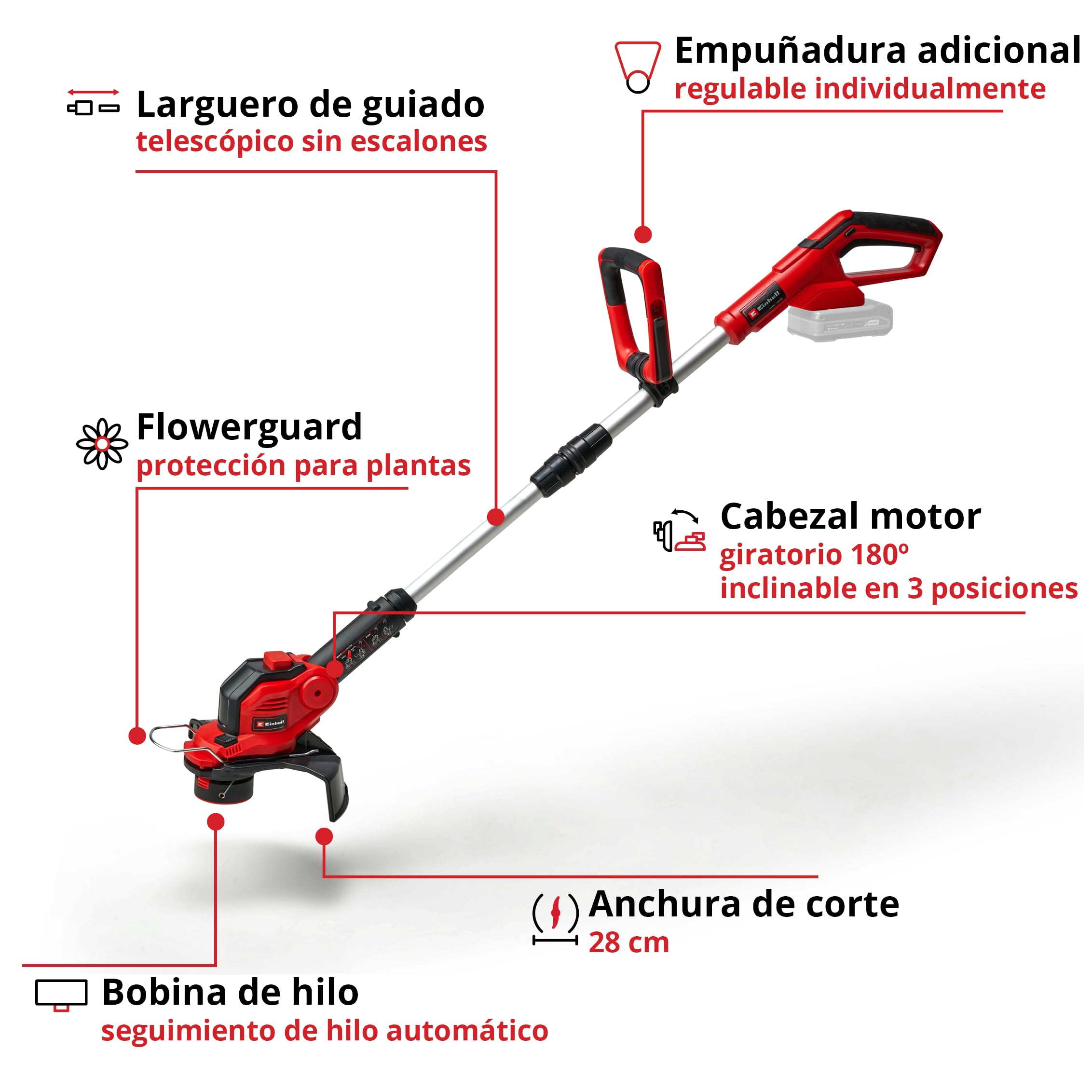 einhell-ge-ct-18-28-li-solo-power-x-change-recortadora-de-c-sped-a-bater-a-18-v- image 3