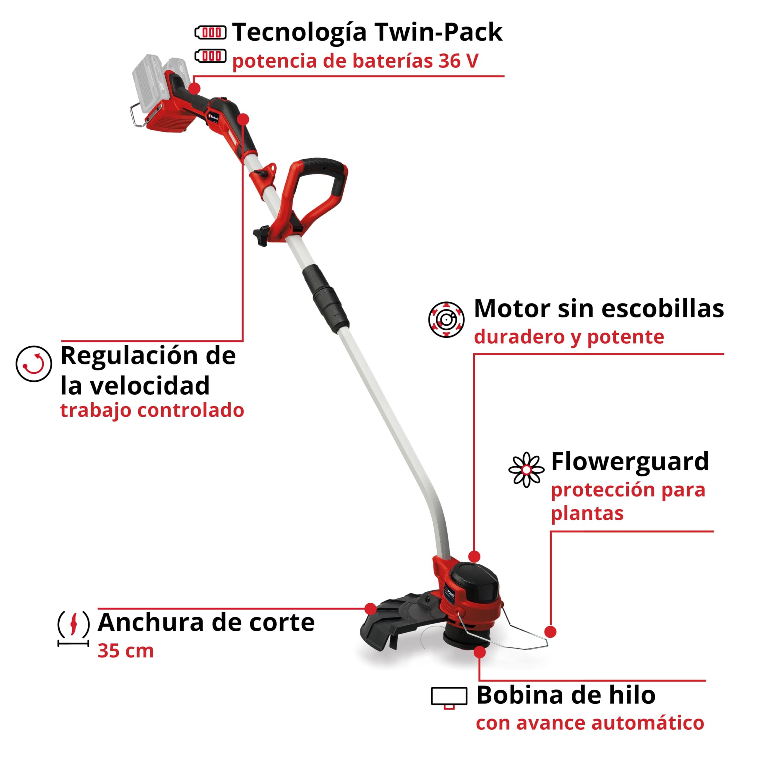 einhell-gp-ct-36-35-li-bl-solo-power-x-change-recortadora-de-c-sped-a-bater-a-36 image 3