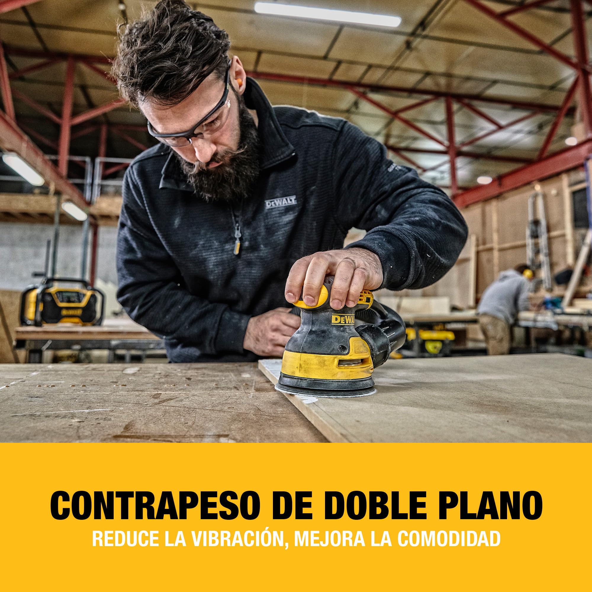 dewalt-dwe6423-qs-lijadora-rotorbital-280w-125-mm-velocidad-variable-8-000-12-00 image 5