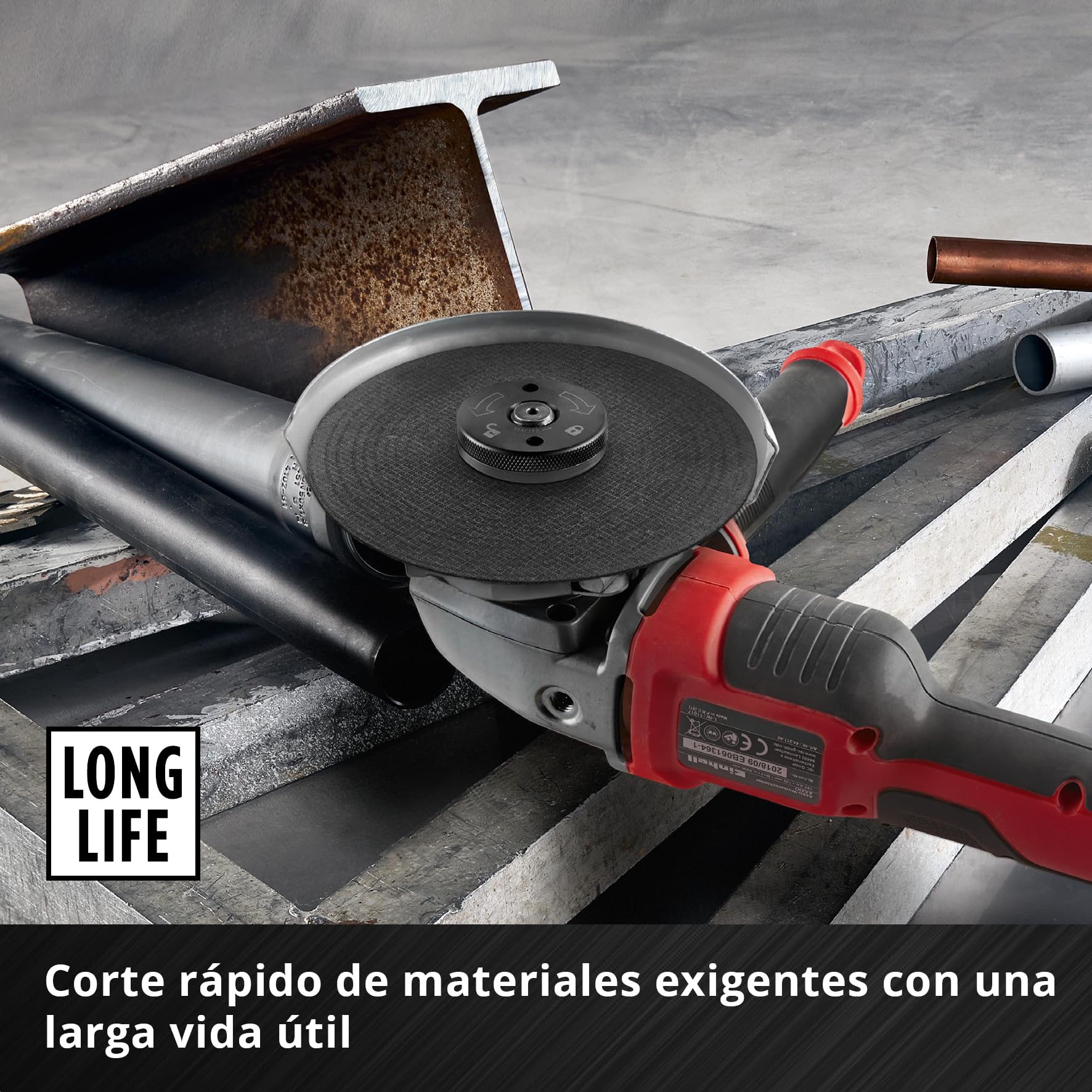 einhell-lote-de-10-discos-de-corte-230x2-mm-para-metal-e-inoxidable image 5