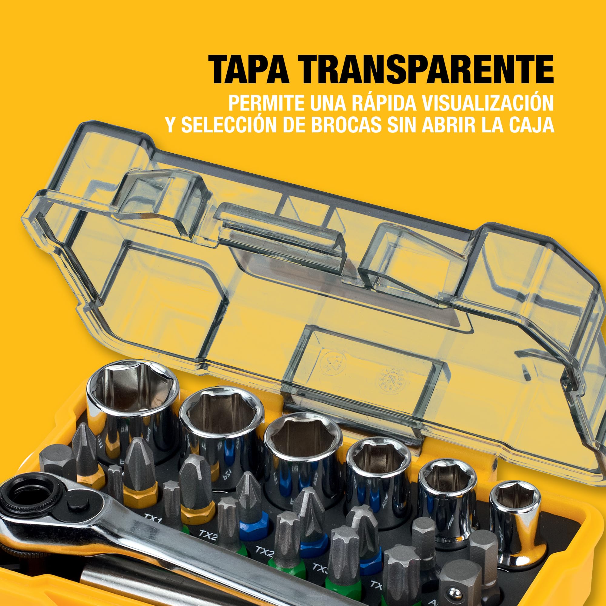 dewalt-dt71516-qz-tough-case-set-de-vasos-y-puntas-de-atornillar-25-mm-24-piezas image 7