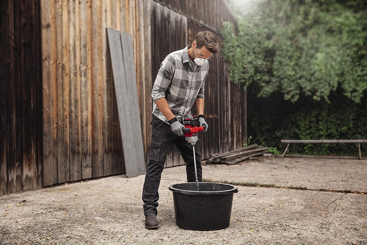 einhell-te-mx-18-li-solo-mezclador-de-pintura-y-mortero-a-bater-a-18-v-power-x-c image 3
