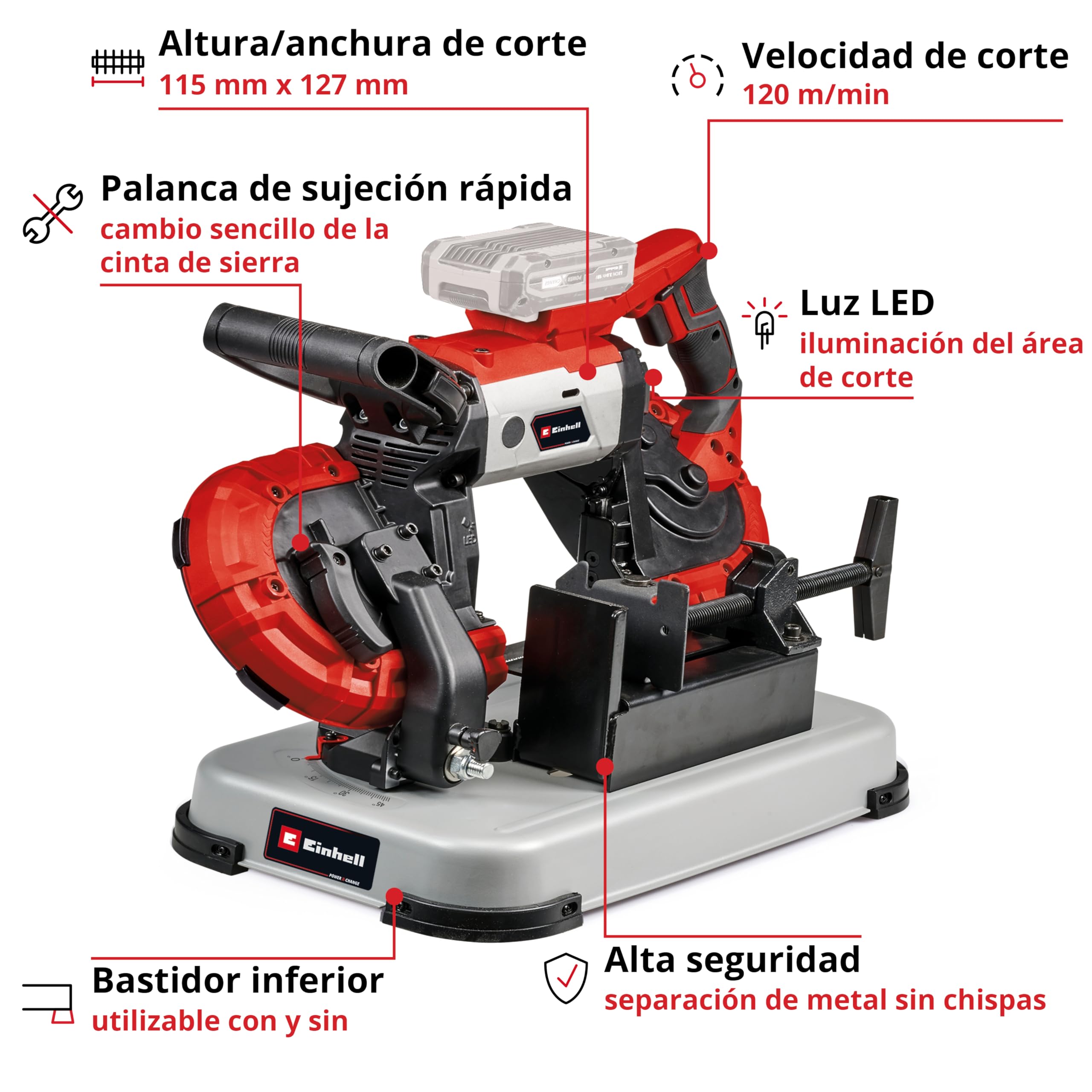 einhell-te-mb-18-127-li-solo-power-x-change-sierra-de-banda-a-bater-a-18-v-corte image 3