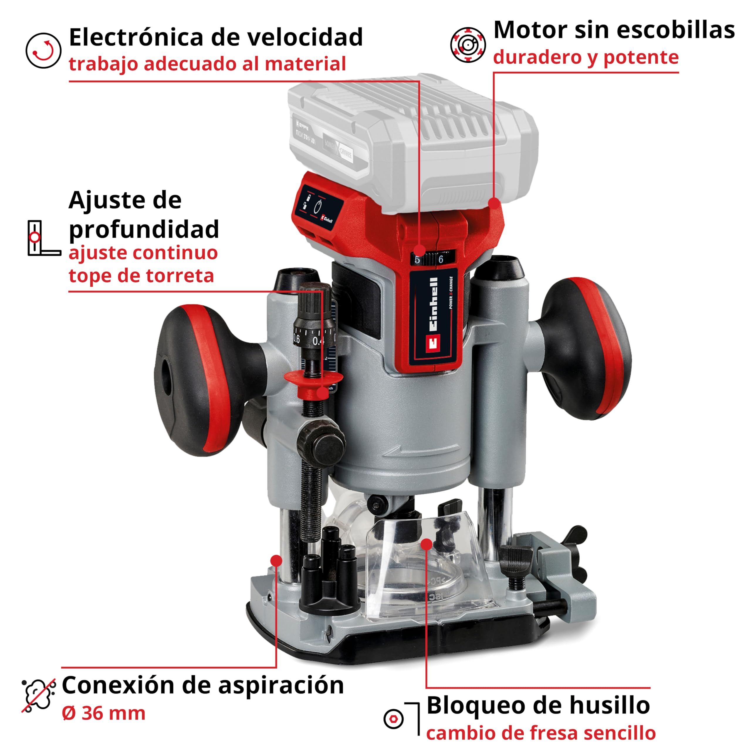 einhell-professional-tp-ro-18-li-bl-power-x-change-fresadora-de-coronar-con-bate image 3