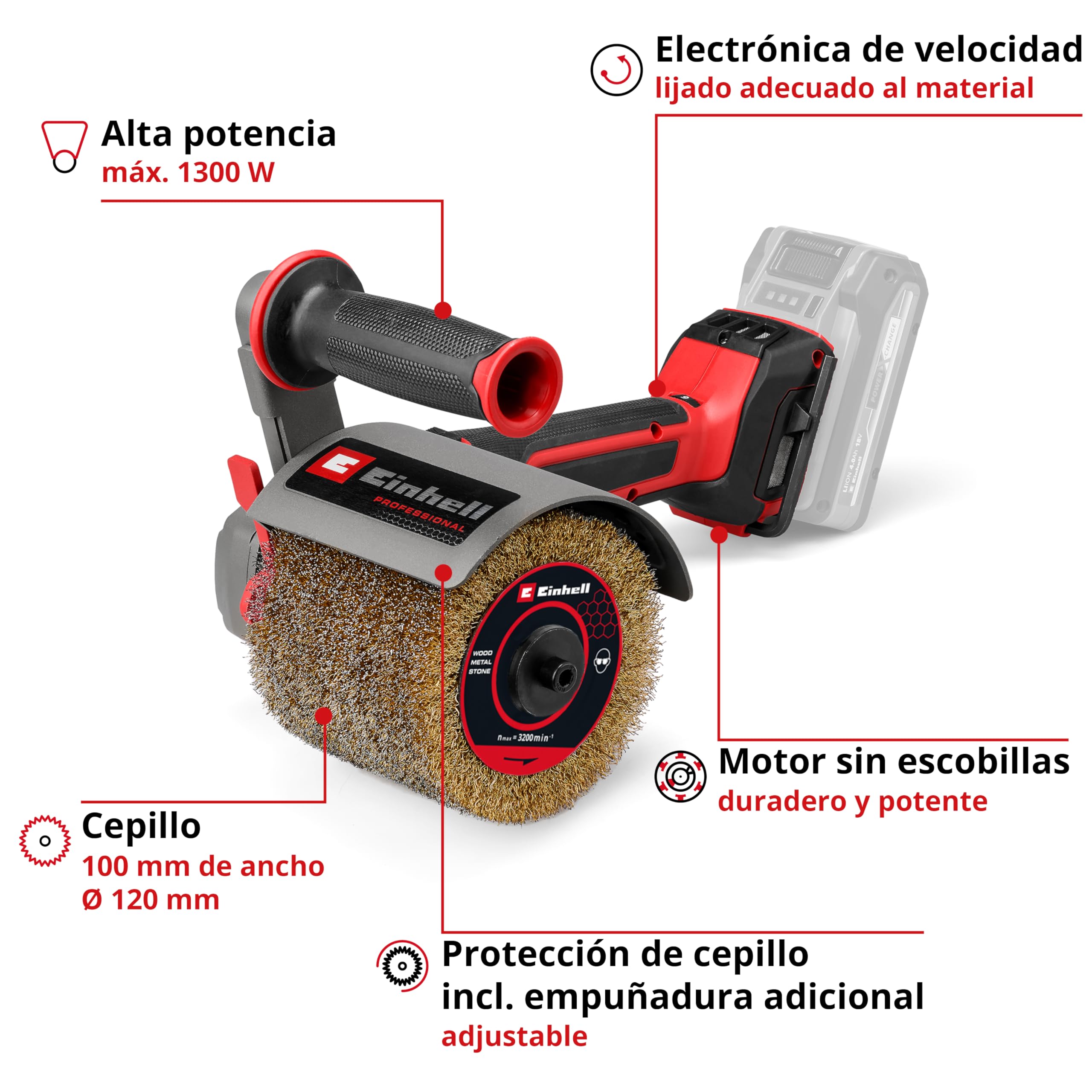 einhell-professional-tp-br-18-32-li-bl-solo-lijadora-de-cepillo-a-bater-a-18v-si image 3