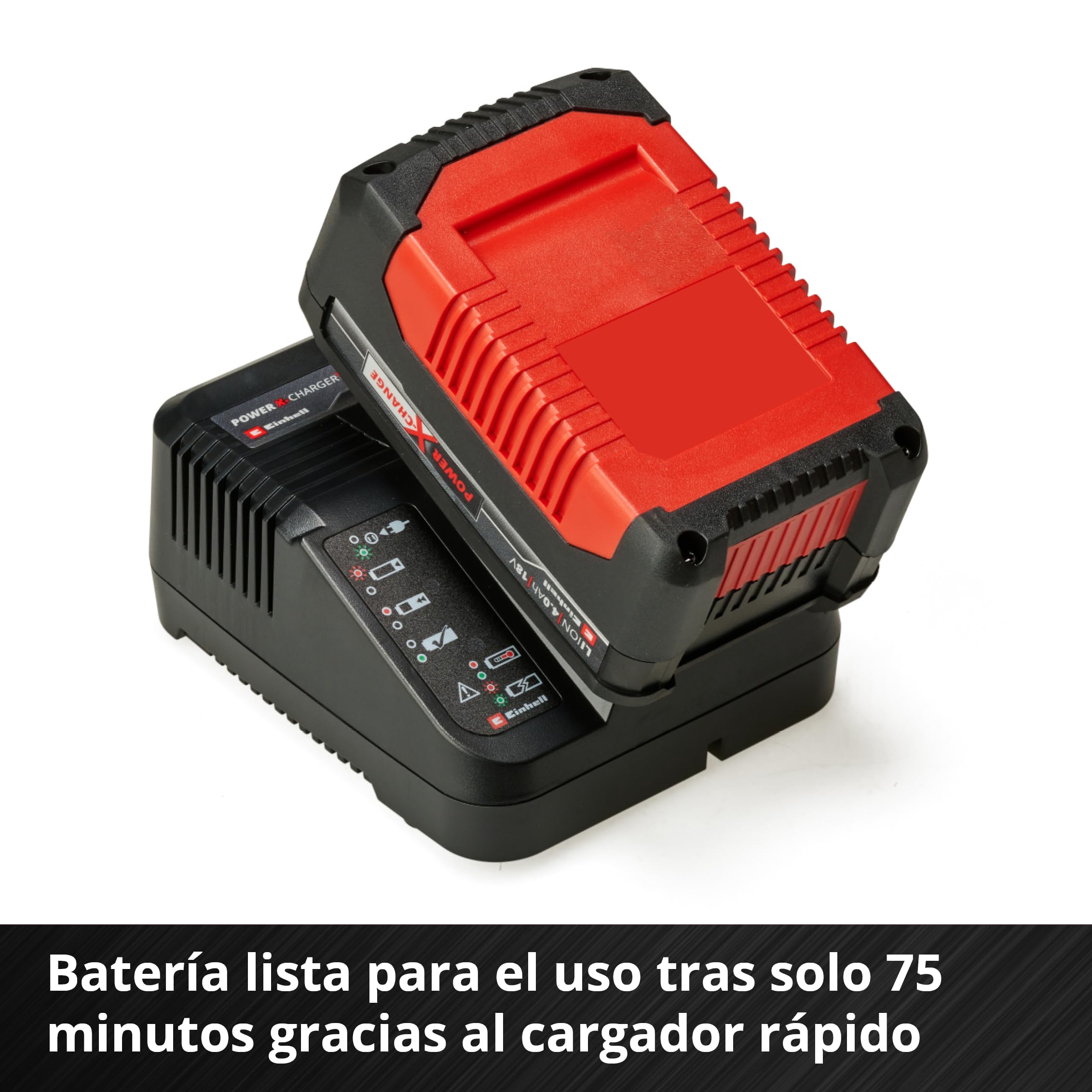 einhell-kit-de-inicio-power-x-change-bater-a-de-iones-de-litio-18-v-4-0-ah-y-car image 5