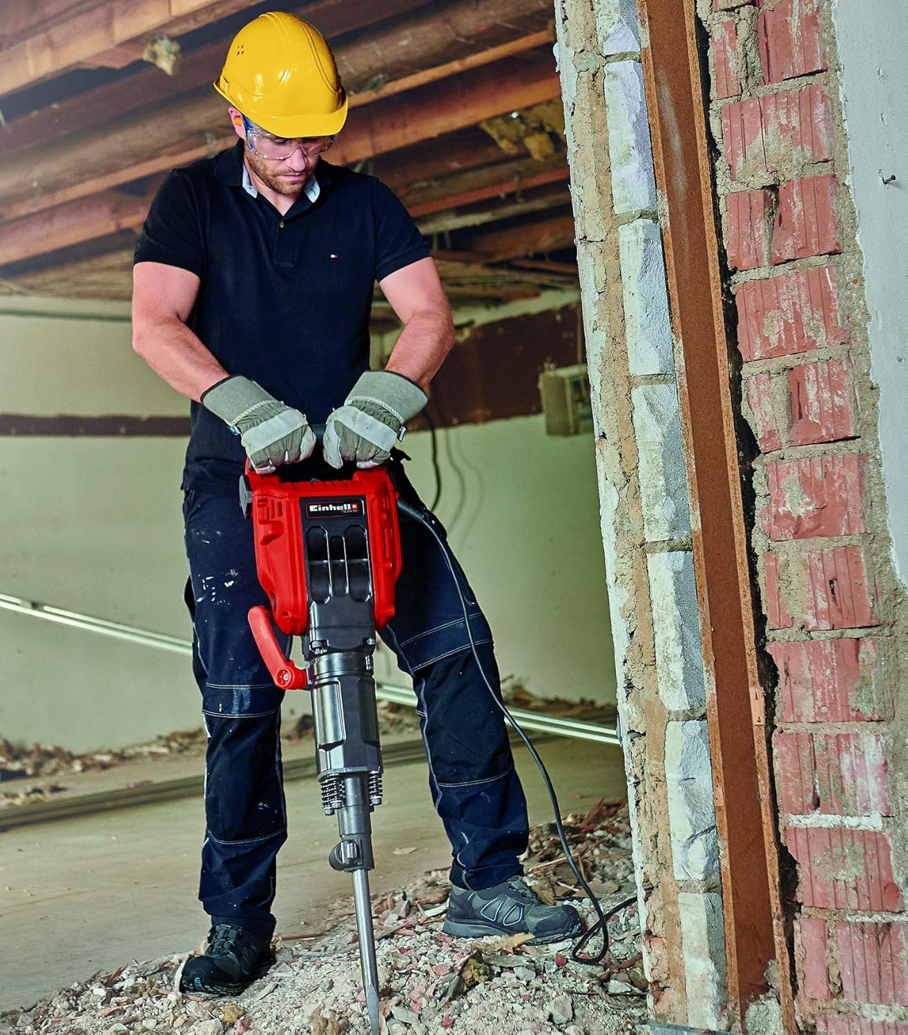 einhell-te-dh-50-martillo-demoledor-1700-w-50-j-portaherramientas-sds-hex-1900-g image 2