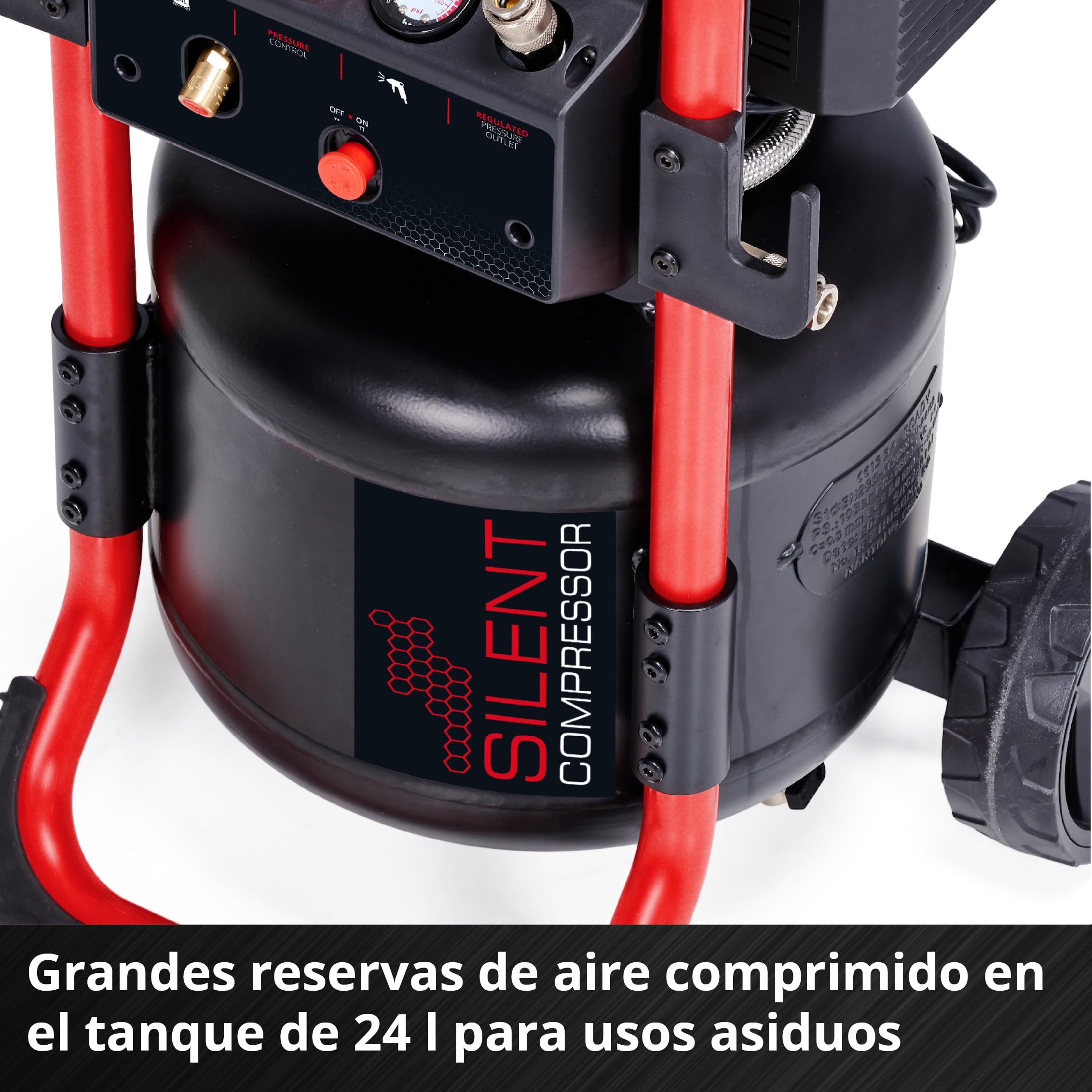 einhell-te-ac-240-24-silent-compresor-silencioso-sin-aceite-1500-w-con-dep-sito- image 4