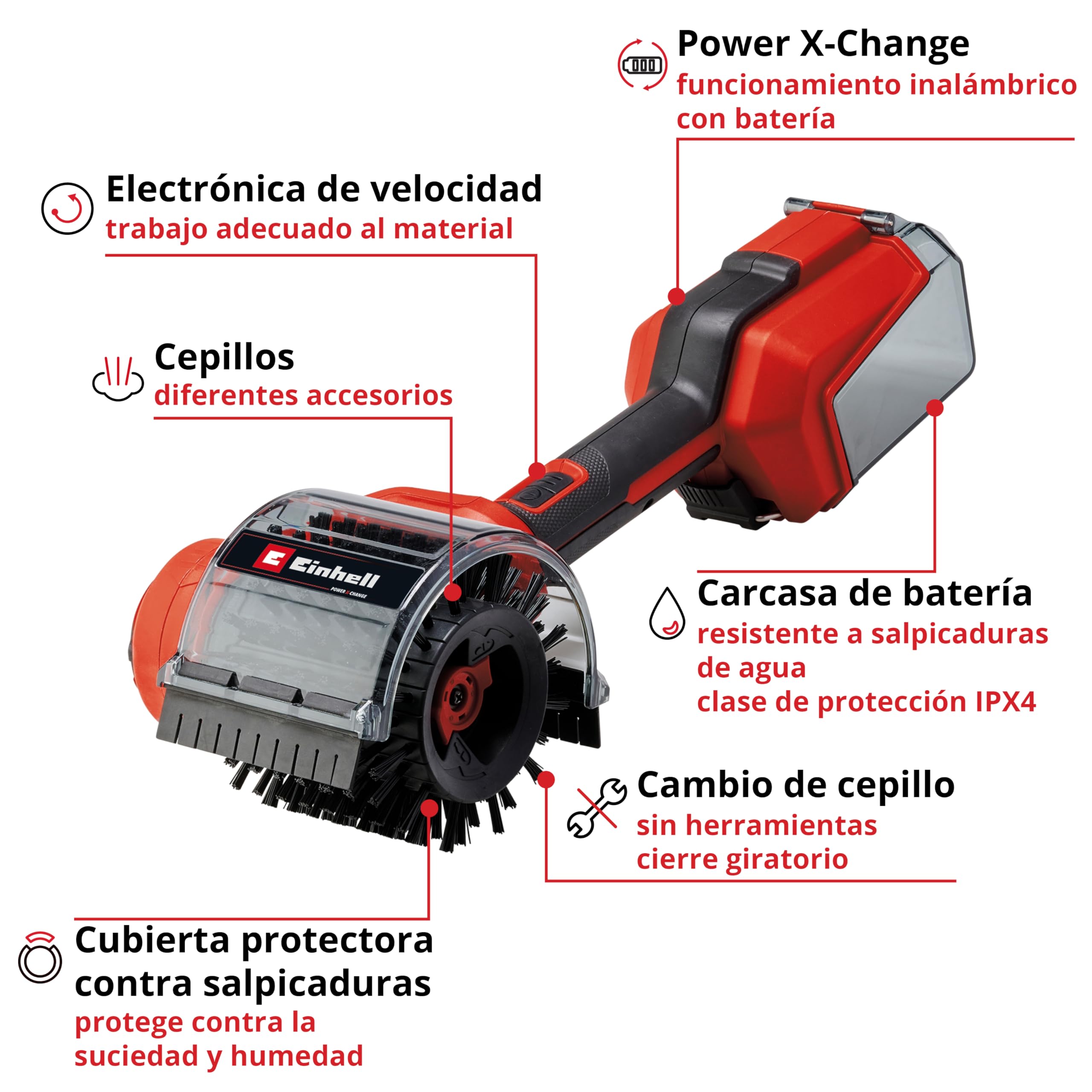 einhell-picobella-18-90-power-x-change-cepillo-de-limpieza-a-bater-a-18-v-ipx4-c image 3