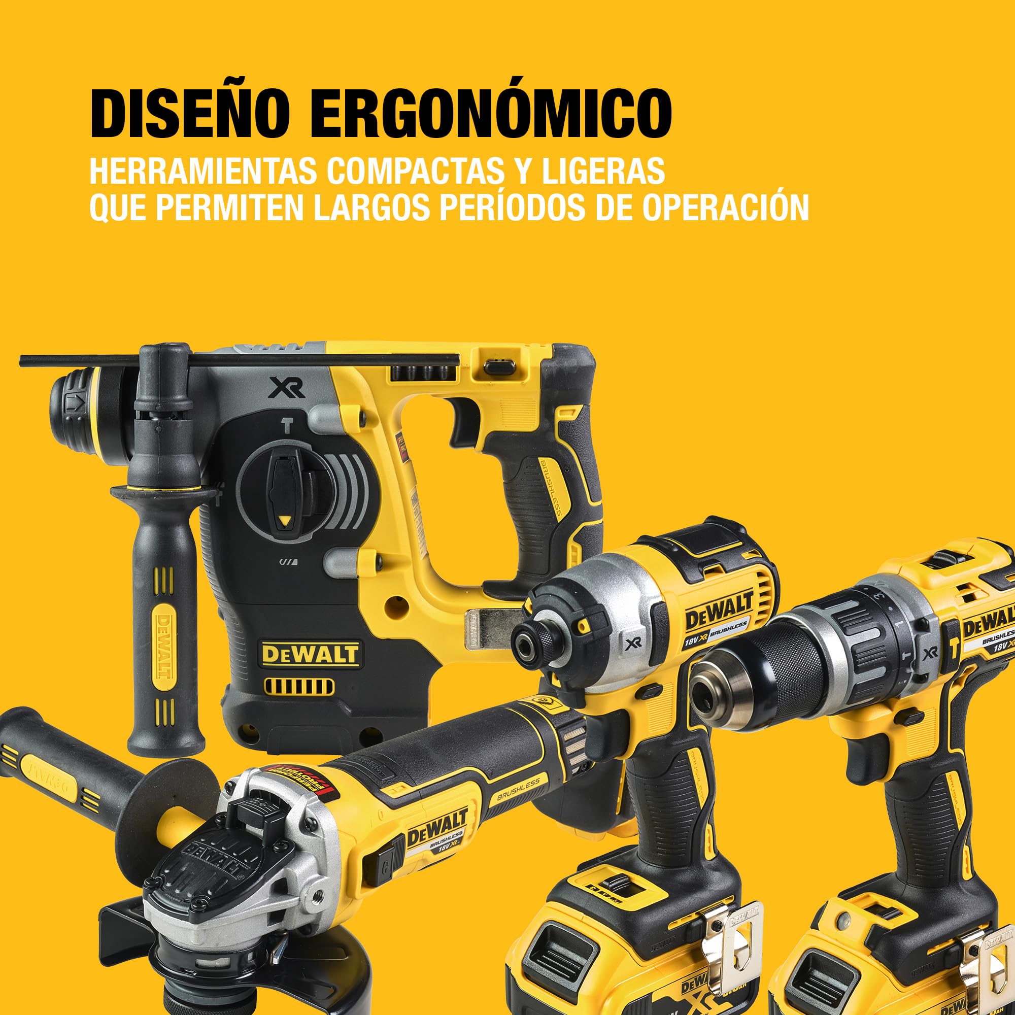 dewalt-kit-4-herramientas-sin-escobillas-18v-xr-dck422p3t-qw-con-taladro-percuto image 5