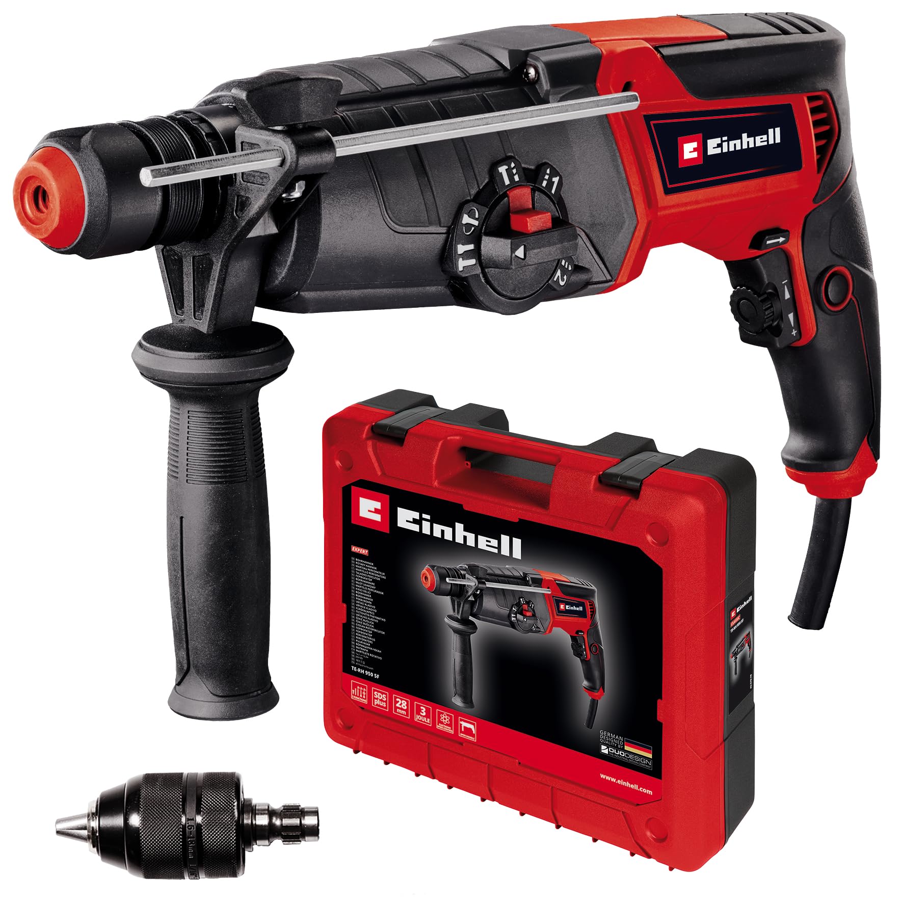 einhell-te-rh-950-5f-martillo-perforador-950-w-3-j-sds-plus-2-marchas-equipo-5-e image 1
