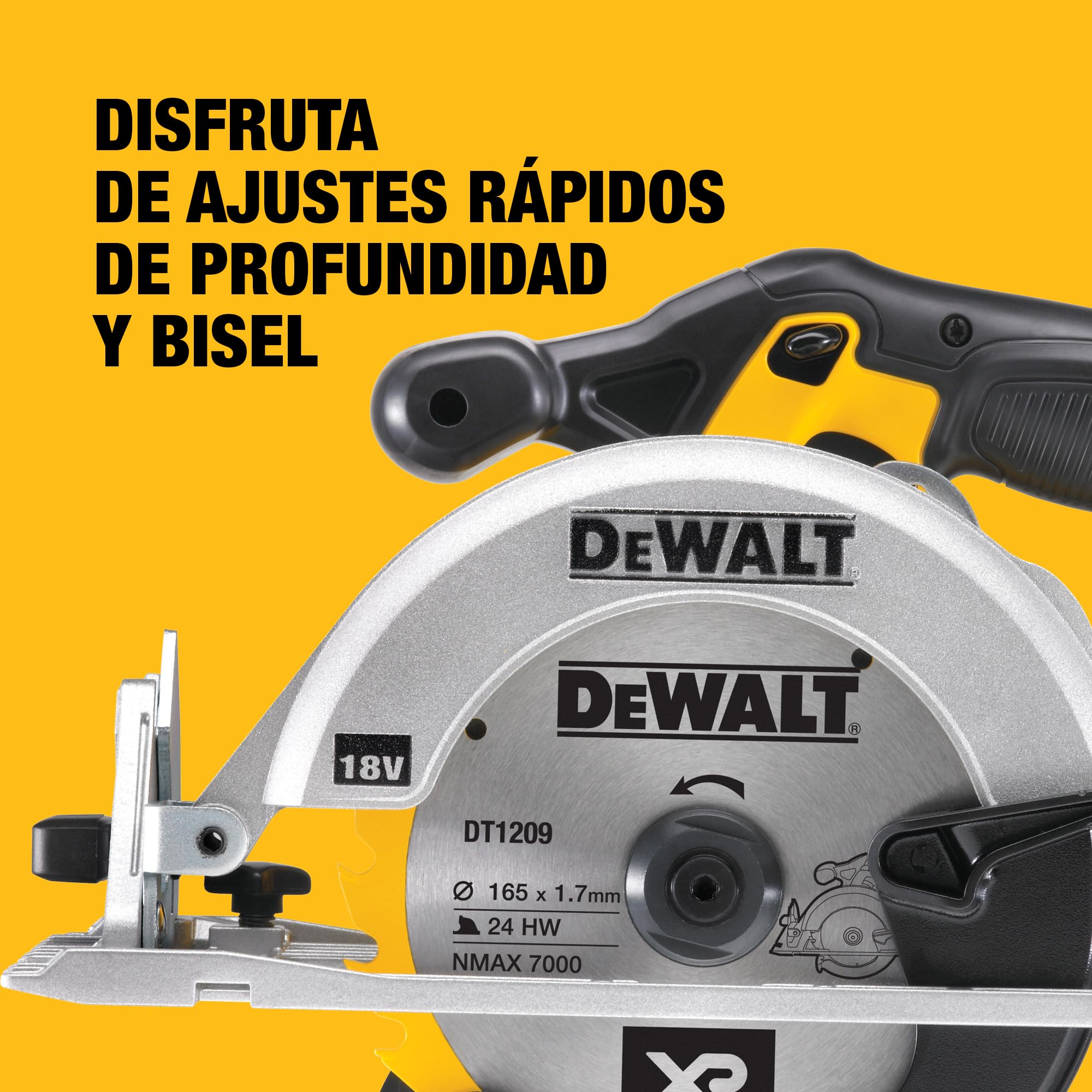 dewalt-dcs391nt-xj-sierra-circular-xr-18v-disco-165-mm-corte-55-mm-con-malet-n-t image 3