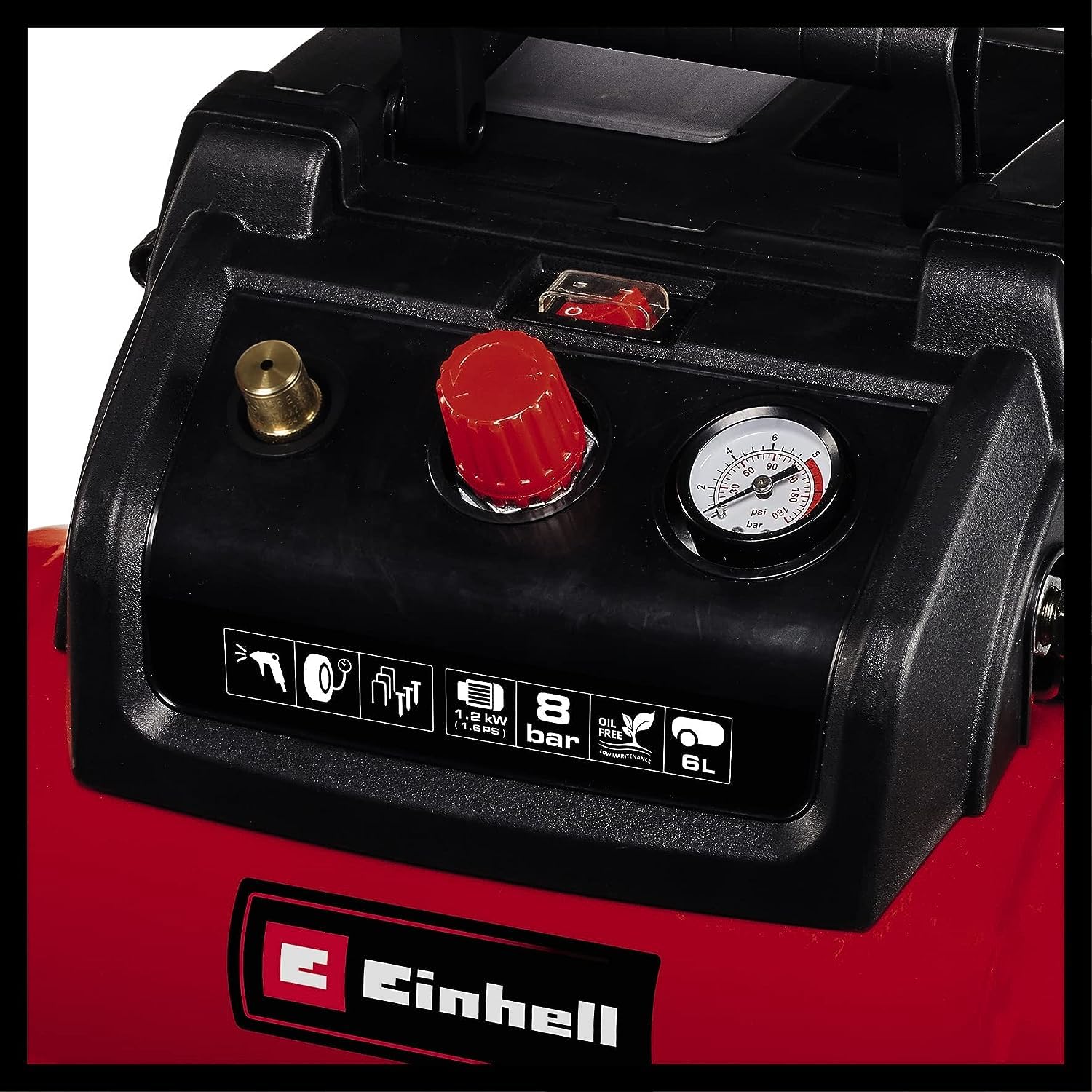 einhell-tc-ac-190-6-8-compresor-de-aire-1-2-kw-m-x-8-bar-190-l-min-dep-sito-6-l- image 3