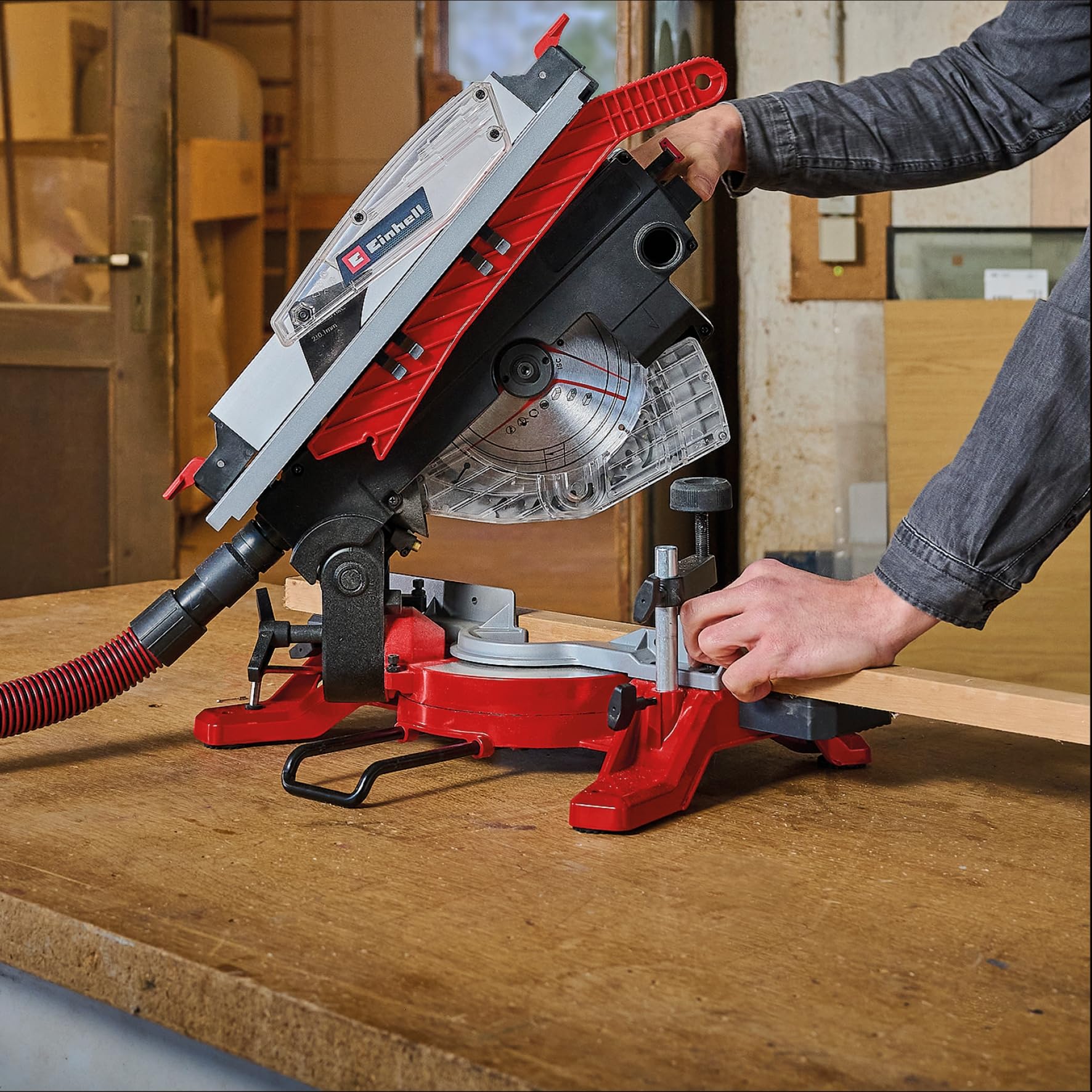 einhell-te-ms-216-t-sierra-ingletadora-y-tronzadora-con-mesa-2-en-1-2-100-w-hoja image 4