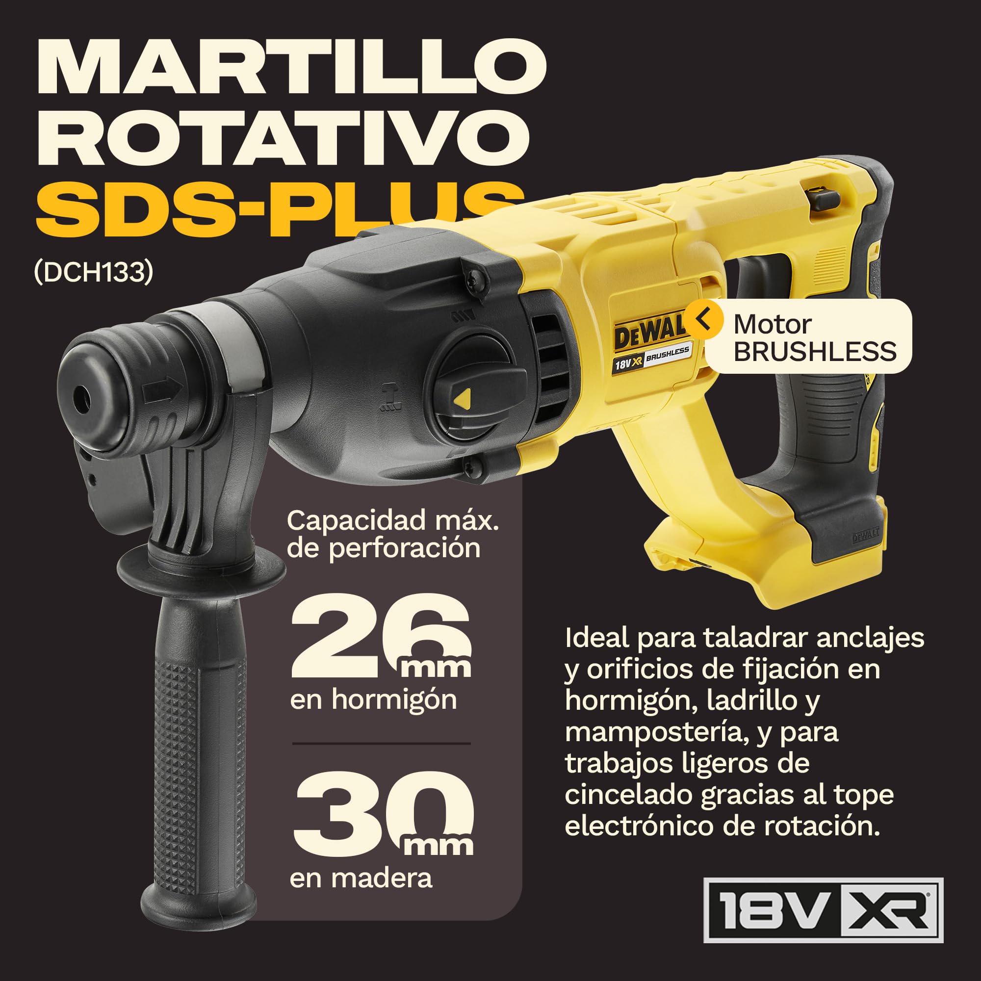 dewalt-dck424m3-qw-kit-combo-18v-de-4-herramientas-taladro-percutor-atornillador image 4