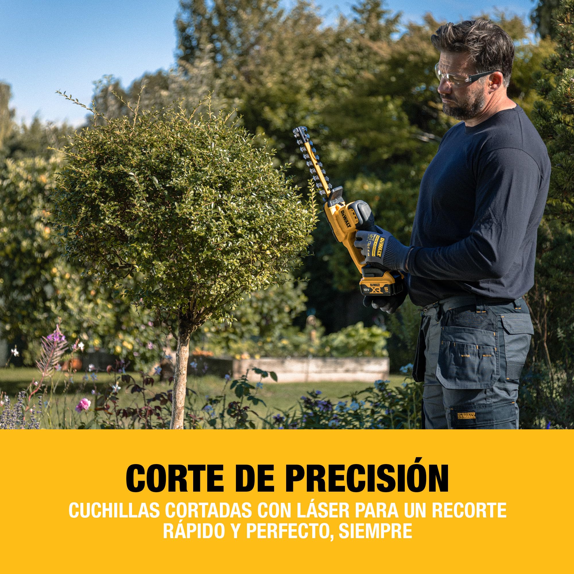 dewalt-dcmht520n-xj-cortasetos-compacto-18v-xr-cuchilla-l-ser-de-20-cm-ligero-y- image 2