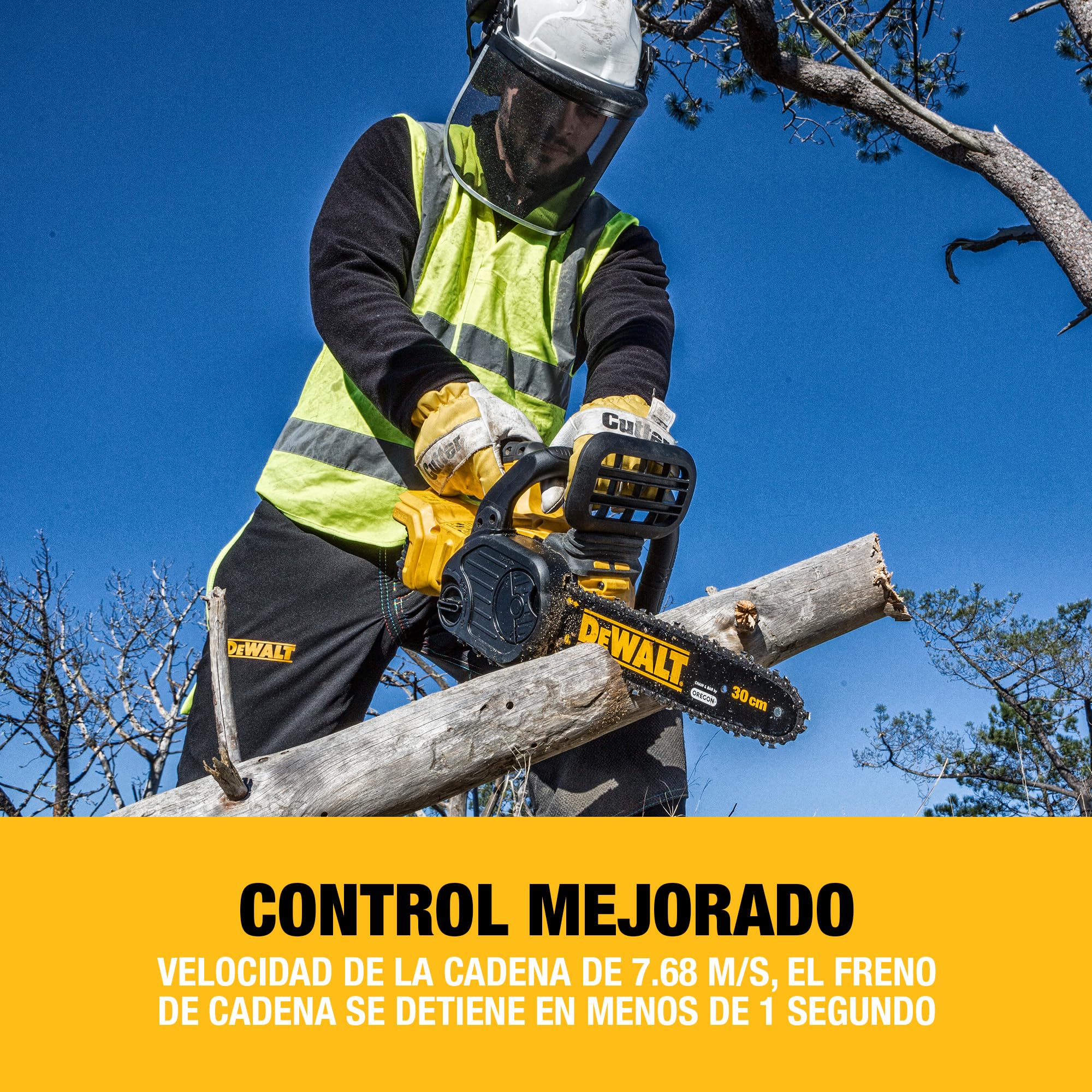 dewalt-dcm565n-xj-motosierra-compacta-sin-escobillas-18v-xr-con-espada-de-30-cm- image 7