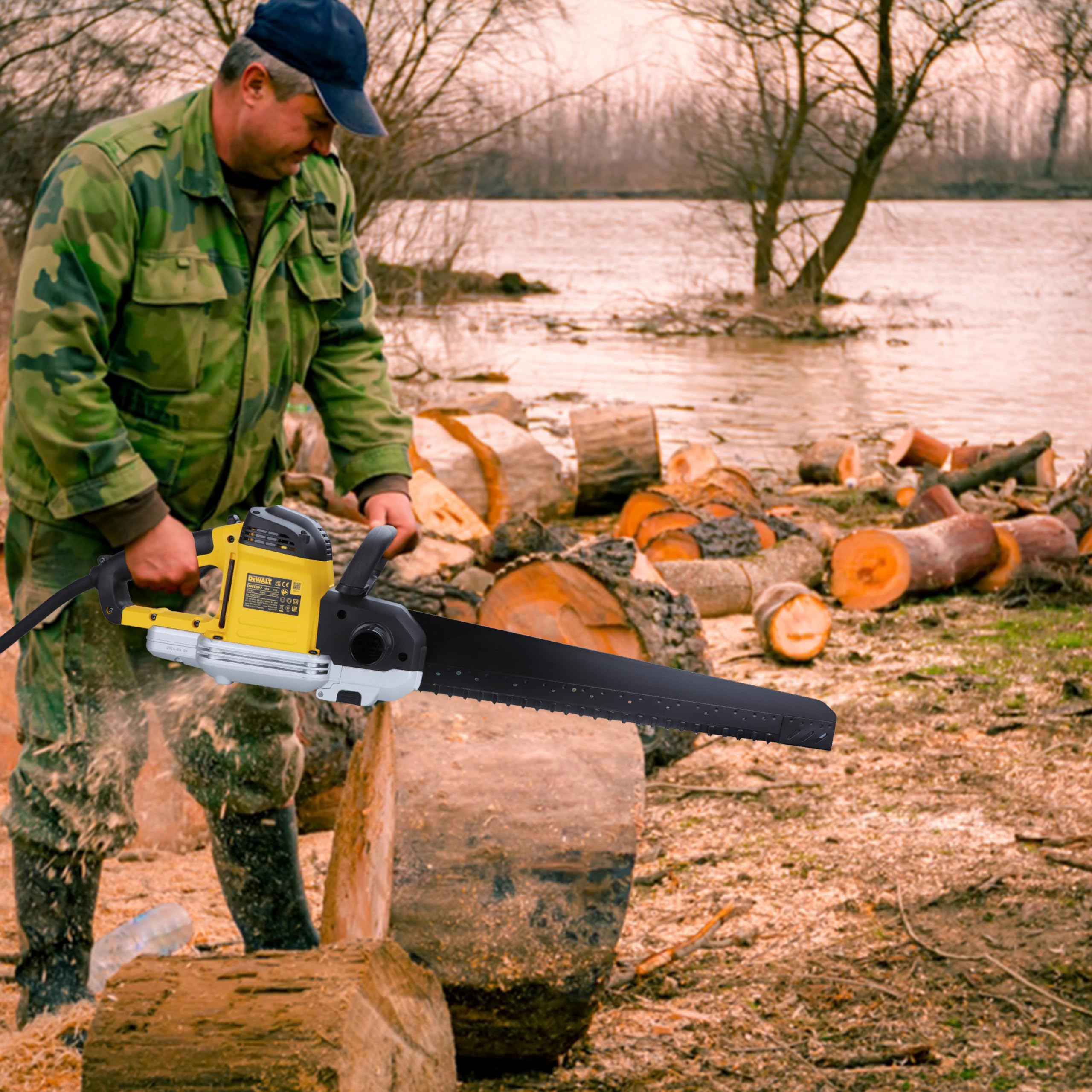 dewalt-dwe397-qs-sierra-alligator-1700-w-con-hoja-de-43-cm-3000-cps-min-corte-en image 5