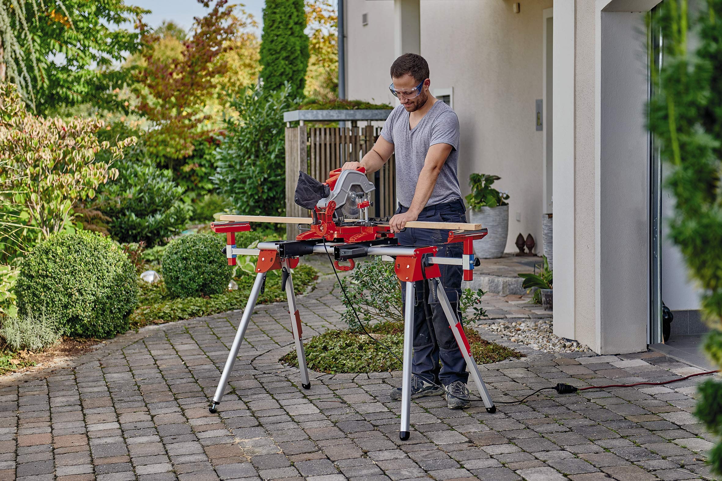 einhell-soporte-para-sierra-ingletadora-de-aluminio-plegable-altura-regulable-ex image 3